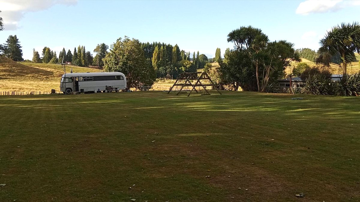 The Sanctuary Farm rugby field — your home for the night
